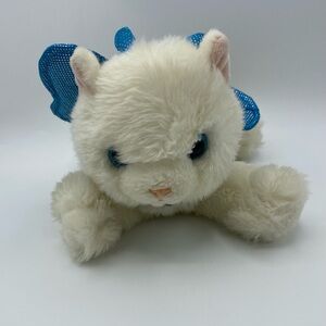 Aurora Kittipillars and Puppillons Cat Plush Toy White Blue Butterfly Wings Gift